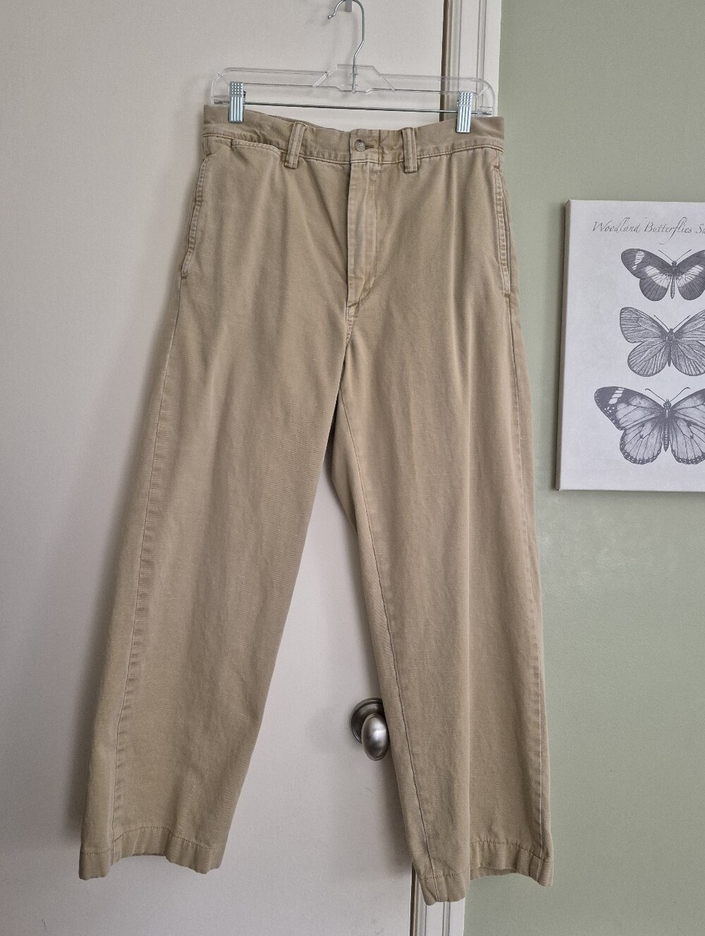Polo Ralph Lauren Quintessential Preppy High Rise Straight Leg Tan Chinos, 4P